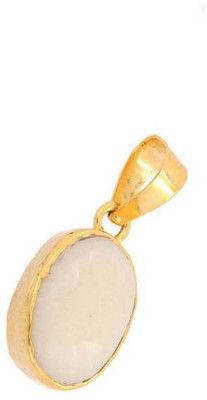 Raviour Lifestyle Opal gemstone pendant for astrological benefits Opal Brass Pendant