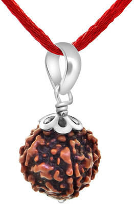 Beautum Original 5 Mukhi Nepali Rudraksha Five Face Rudraksh Wood Pendant