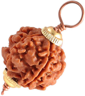CLEAN GEMS Certified Natural Six Mukhi (6 face) Rudraksha With Lab Tested Certificate Wood Pendant