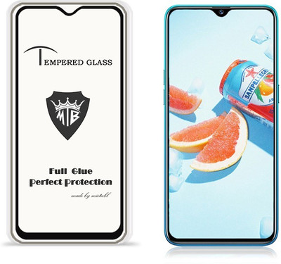 Q Box Edge To Edge Tempered Glass for Realme 5, Realme 5s, Realme 5i(Pack of 1)