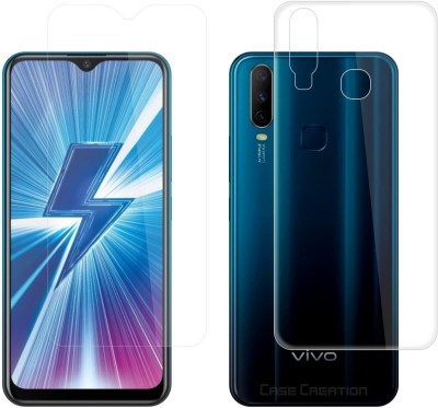 CASE CREATION Front and Back Screen Guard for Vivo Y17(Pack of 2)