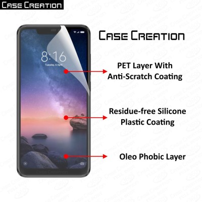 CASE CREATION Nano Glass for Mi Redmi Note 6 Pro(Pack of 2)