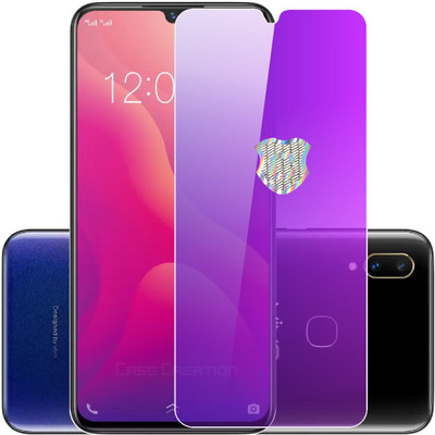 Case Creation Edge To Edge Tempered Glass for Realme C2, OPPO A1k(Pack of 1)