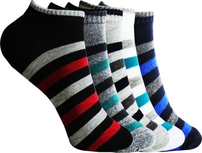 Heezal Enterprise Women Striped Ankle Length(Pack of 4)