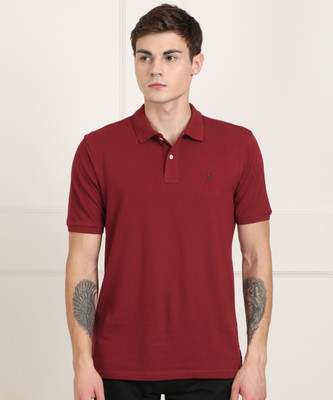 allen-solly-solid-men-polo-neck-maroon-t-shirt