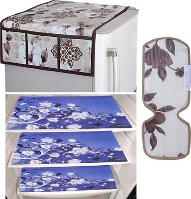 KUBER INDUSTRIES Fridge Mat(Width: 54 cm, Brown)