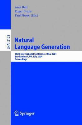 Natural Language Generation(English, Electronic book text, Belz Anja)