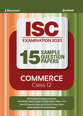 i-succeed 15 Question sample Papers ISC Commerce class 12 2019-2020(English, Paperback, unknown)