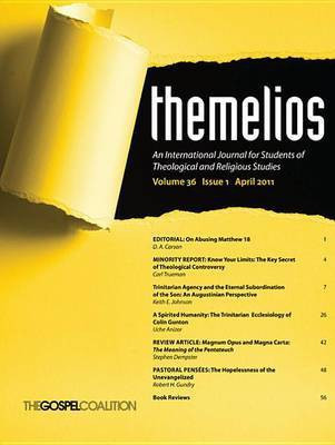 Themelios, Volume 36, Issue 1(English, Paperback, unknown)