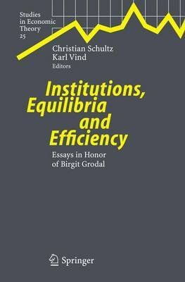 Institutions, Equilibria and Efficiency(English, Electronic book text, unknown)