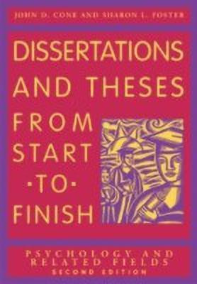 Dissertations and Theses from Start to Finish(English, Paperback, Cone John D.)