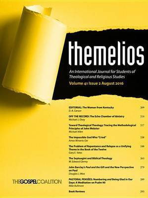 Themelios, Volume 41, Issue 2(English, Paperback, unknown)