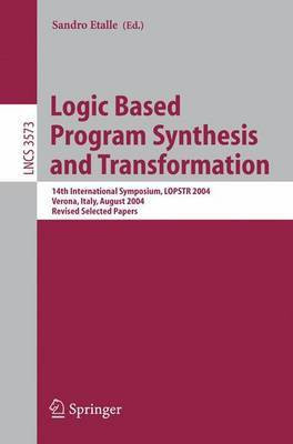 Logic Based Program Synthesis and Transformation(English, Electronic book text, Etalle Sandro)