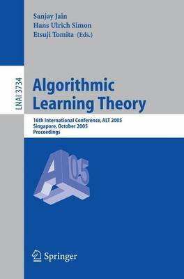 Algorithmic Learning Theory(English, Electronic book text, Jain Sanjay MD, MBA)