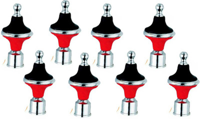 GROWNIX Red, Black Rod Rail Bracket Metal(Pack of 8)