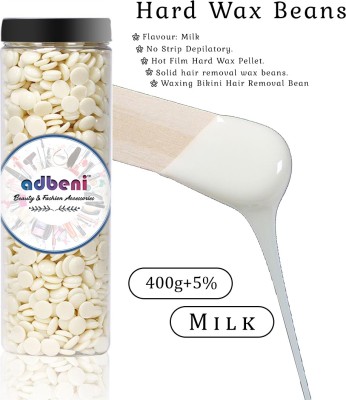 adbeni Pellet Hot Wax For Hair Removal Milk Wax(405 g)