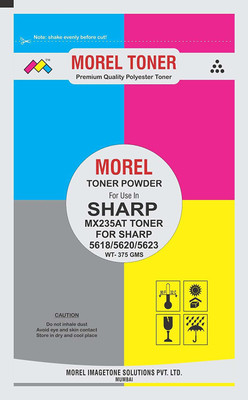 MOREL Toner powder MX 235AT for use in Sharp 275 / 255 / M276 / M236 5618 / 5620 / 5623 Black Ink Toner