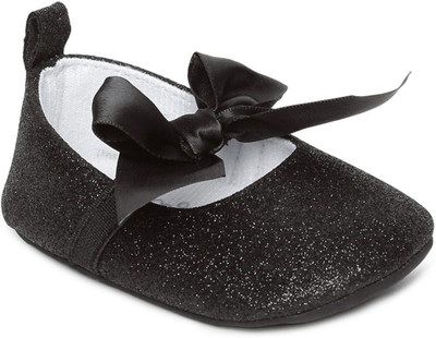 MINI KLUB Girls Slip on Ballerinas(Black, 7.5-8 Years)