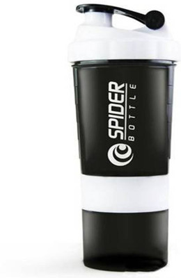 FITWITHUS 500 ml Plastic Shaker(Pack of 1, White)