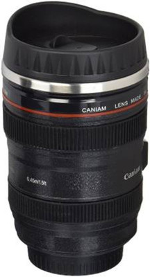 Household Shoppe lense mug Plastic Stainless Steel, Plastic Coffee Mug(300 ml)