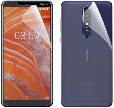 CASE CREATION Front and Back Screen Guard for Nokia 3.1 Plus(Pack of 2)