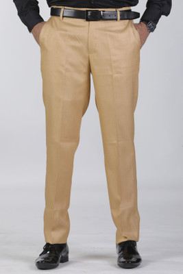 SAM & JACK Relaxed Men Beige Trousers