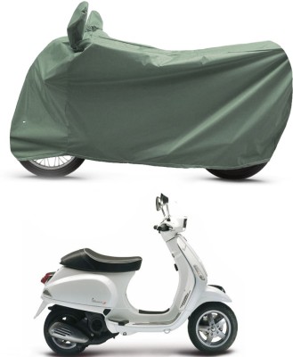 BikenWear Waterproof Two Wheeler Cover for Piaggio(Vespa, Green)