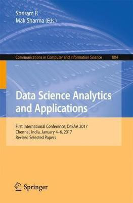 Data Science Analytics and Applications(English, Paperback, unknown)