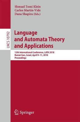 Language and Automata Theory and Applications(English, Paperback, unknown)