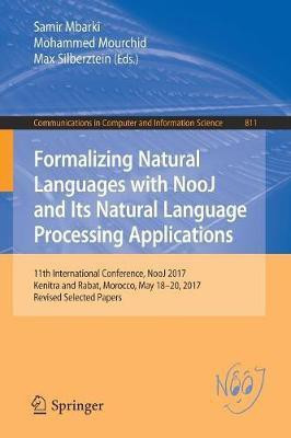 Formalizing Natural Languages with NooJ and Its Natural Language Processing Applications(English, Paperback, unknown)