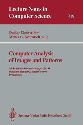 Computer Analysis of Images and Patterns(English, Paperback, unknown)