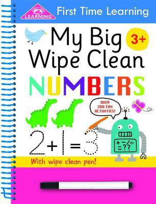 First Time Learning Wipe Clean- Numbers(English, Spiral bound, Massey Kay)