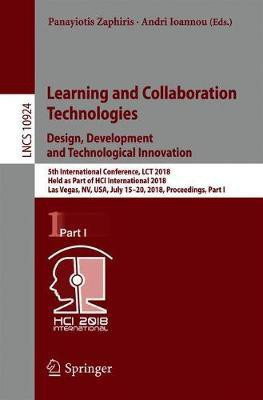 Learning and Collaboration Technologies. Design, Development and Technological Innovation(English, Paperback, unknown)