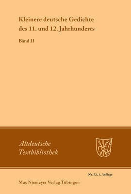 Kleinere deutsche Gedichte des 11. und 12. Jahrhunderts(German, Paperback, unknown)
