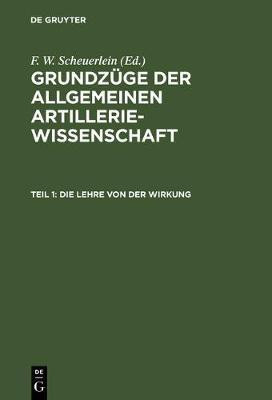 Die Lehre von der Wirkung(German, Hardcover, unknown)