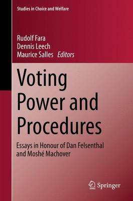 Voting Power and Procedures(English, Electronic book text, unknown)