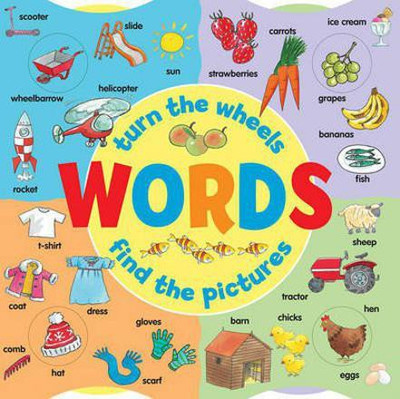 Words: Turn the Wheels - Find the Pictures(English, Board book, Lewis Jan)