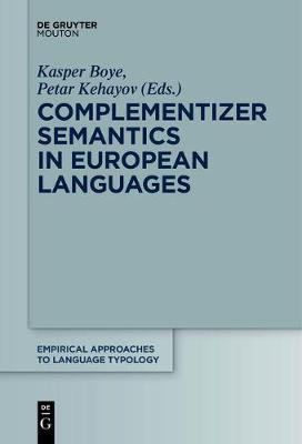 Complementizer Semantics in European Languages(English, Paperback, unknown)