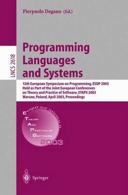 Programming Languages and Systems(English, Electronic book text, unknown)