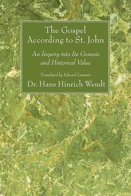 The Gospel According to St. John(English, Paperback, Wendt Hans Hinrich)