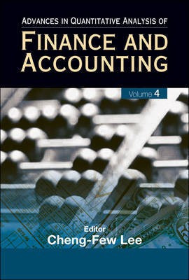 Advances in Quantitative Analysis of Finance and Accounting(English, Electronic book text, Lee Cheng F)