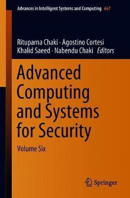 Advanced Computing and Systems for Security(English, Paperback, unknown)