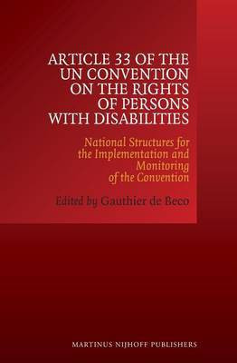 Article 33 of the Un Convention on the Rights of Persons with Disabilities(English, Electronic book text, unknown)