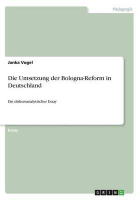 Die Umsetzung der Bologna-Reform in Deutschland(German, Paperback, Vogel Janka)