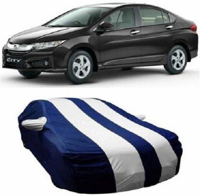 MOM'S GADGETS Car Cover For Honda City (With Mirror Pockets)(Multicolor)
