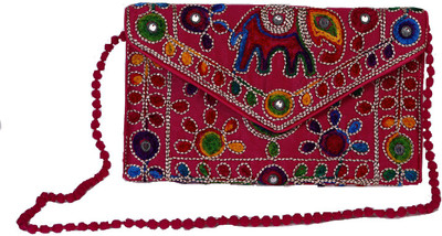 SATIJA Casual, Formal Pink  Clutch