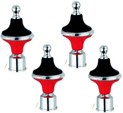 GROWNIX Red, Black Rod Rail Bracket Metal(Pack of 4)