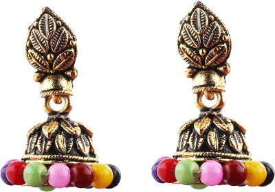 SILVER SHINE Multicolor jhumki Earrings Alloy Jhumki Earring
