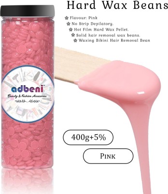 adbeni Pellet Hot Wax For Hair Removal Pink Wax(400 g)