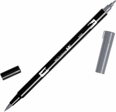 Tombow Dual Brush Pen Art Marker Calligraphy(Ink Color - Cool Gray 7)